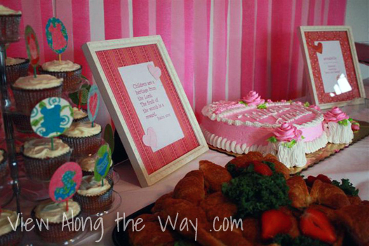 Decorations for Baby Shower: a Modern Baby Girl Shower
