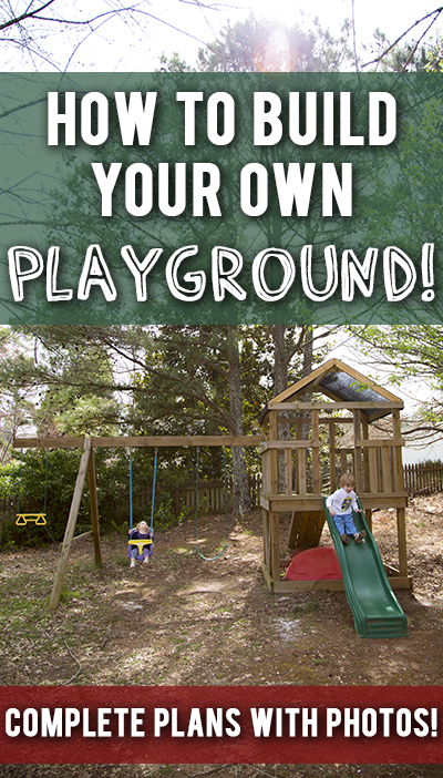 Build your own wood swingset/playset for your kids! Complete diagrams and step-by-step pics!