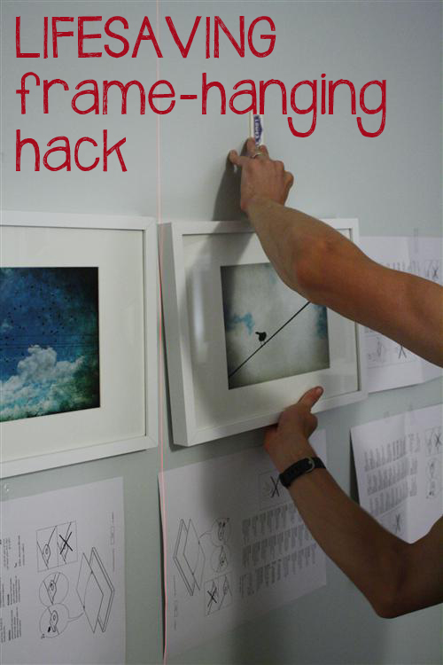 Amazing FREE way to hang frames in a grid that saves SO much time and frustration! Amazing FREE way to hang frames in a grid that saves SO much time and frustration!