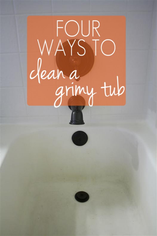 Super cool experiment to see the best way to clean a tub without toxic cleaners!