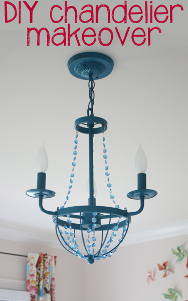 DIY Chandelier Makeover at View Along the Way