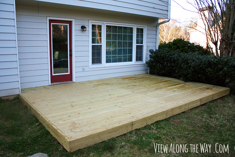 New wooden deck at View Along the Way