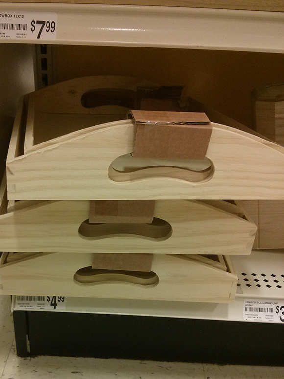 Wooden Trays from Michaels