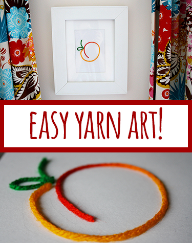 Simple yarn art: inexpensive way to add art to your walls