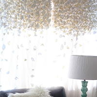 Knock-off Anthropologie Flutter Curtains -- and other brilliant DIY curtain ideas