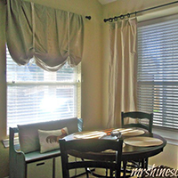 How to make your own DIY drapes from a sheet set -- plus many more DIY curtain panel ideas!