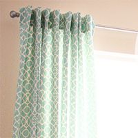 How to sew unlined curtains and hang from tabs - and other easy curtain DIY ideas!