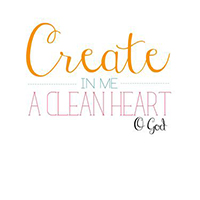 'Create in me a clean heart' free printable verse art! Great for a laundry room or kitchen! (Plus check out the brilliant DIY art ideas on this site!)