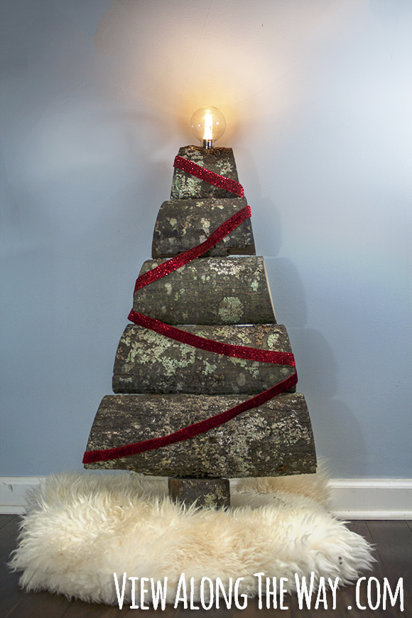 How to make an advent tree from logs