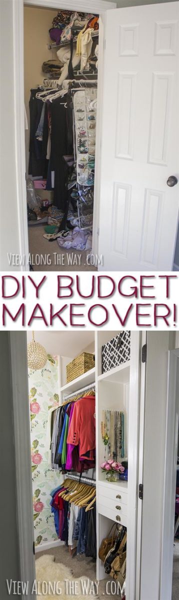 Make your dream closet on a tiny budget!! Check out these ideas to transform your own house!