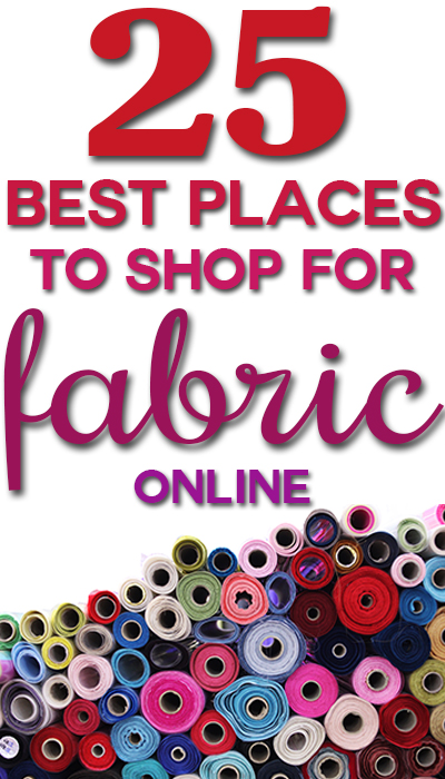 Awesome list of the 25 BEST places to shop for home decor fabric online, plus tips on how to buy!
