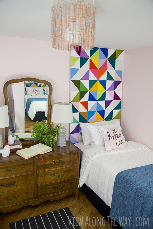 DIY sophisticated pink bedroom!