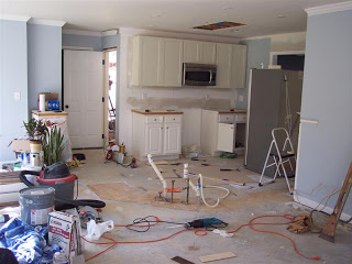 kitchen under construction