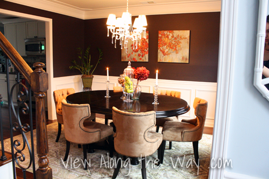 Benjamin Moore warm caviar dining room