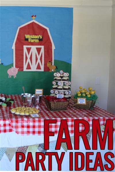 Ideas and inspiration for a farm/barnyard birthday party