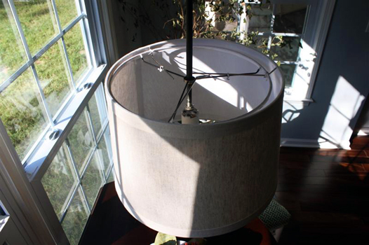 DIY Drum shade pendant light
