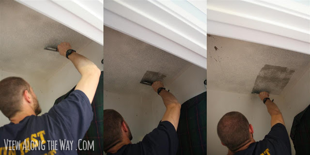 How To Remove Popcorn Ceilings Easy Cheap Tricks With Photos