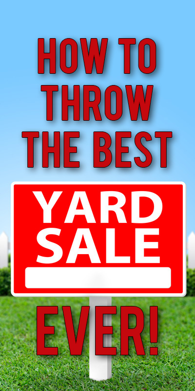 yard sale tips signage