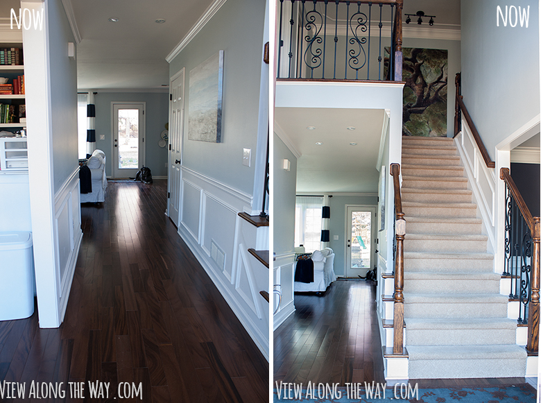 House Iversary Then And Now Part 1, Hardwood Floors Upstairs Hallway
