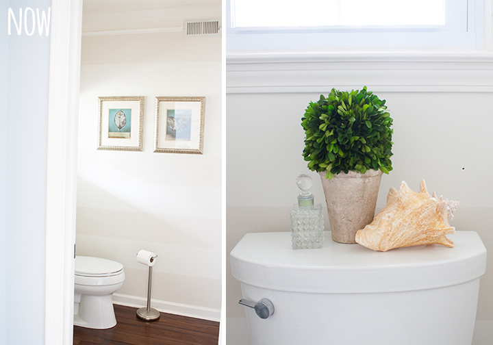 Bathroom Makeover on a tiny budget (even that mirrored vanity!) at www.viewalongtheway.com