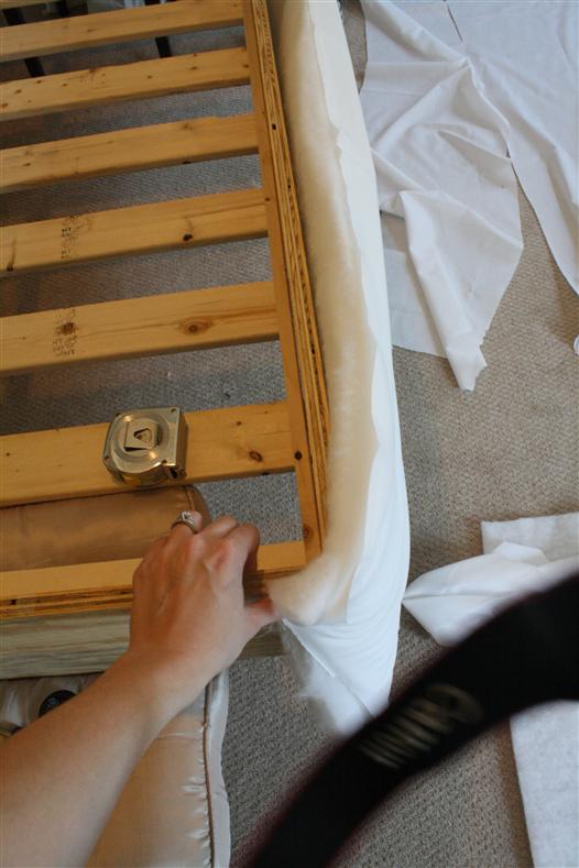 upholstered bed frame tutorial