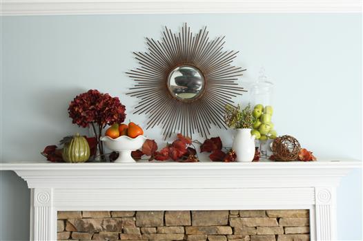 Simple autumn/fall mantle at View Along the Way