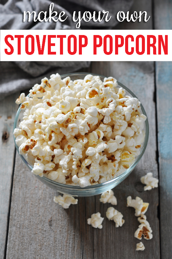 How to make popcorn on the stove -- avoid chemicals and add fun flavors!
