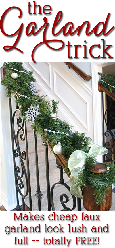 How to Make Cheap Garlands Look Lush and Expensive