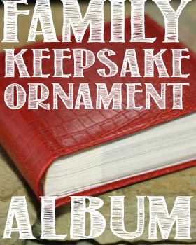 Family Keepsake Ornament Album: Great family tradition idea!