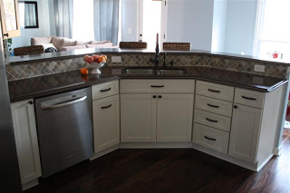 shaker-style white maple cabinets
