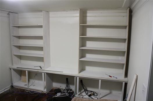 Building A Built In Bookshelf Wall