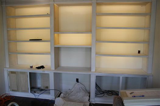 Even Energy Efficient Lighting, Over Bookcase Lighting