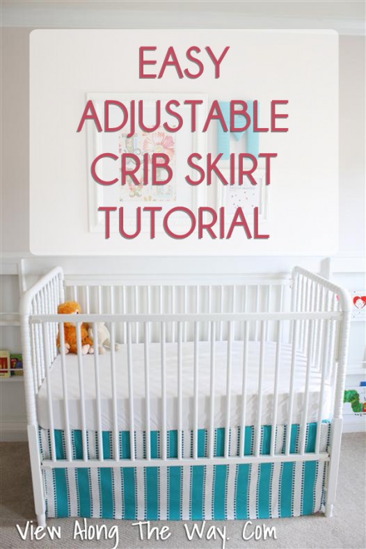 Tutorial: How to Make/Sew an Easy DIY Crib Skirt