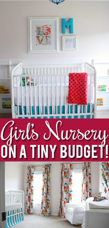 No need to spend lots to get a beautiful nursery! Lots of real, affordable ideas in this beautiful room!