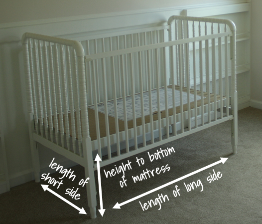 extra long crib skirt