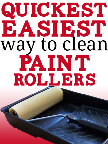 How to Clean a Paint Roller in less than 5 minutes 