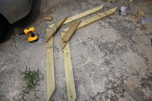 Playset Rafters and collar ties Assembled