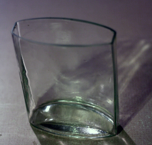 rectangular glass vase