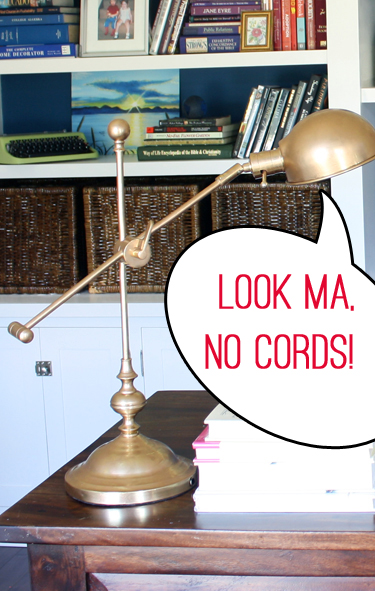 Cordless lamp: look ma, no cords!