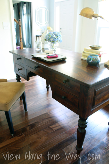 Floating desk for a home office