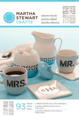 Martha Stewart Crafts™ Glass Adhesive Stencils - Bold Sans Alphabet