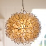 DIY Capiz Shell Chandelier Pendant