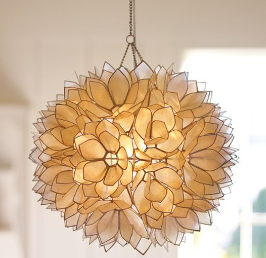 DIY Capiz Shell Chandelier - From Julie's House