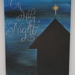 "Oh Holy Night:" DIY Christmas Canvas Art