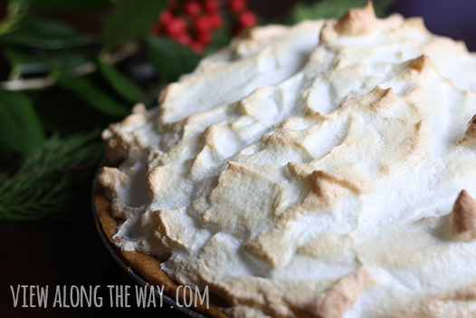 golden brown meringue pie