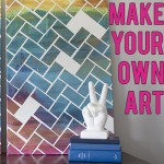DIY Herringbone Art