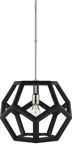 DIY geometric light made to look like an expensive Ralph Lauren light!