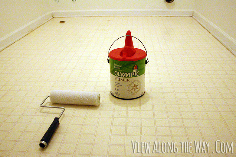 Paint Vinyl Or Linoleum Sheet Flooring, How To Remove Dried Paint From Vinyl Floor