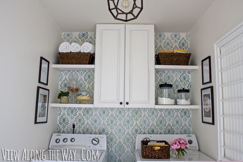 thumbnail image 2 of Erica Damask Wall Stencil – Large Allover Pattern For DIY Home Decor (600x460mm) 2 of 4