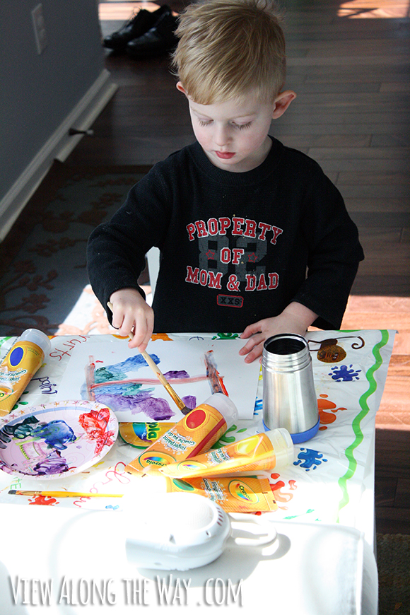 boy painting art